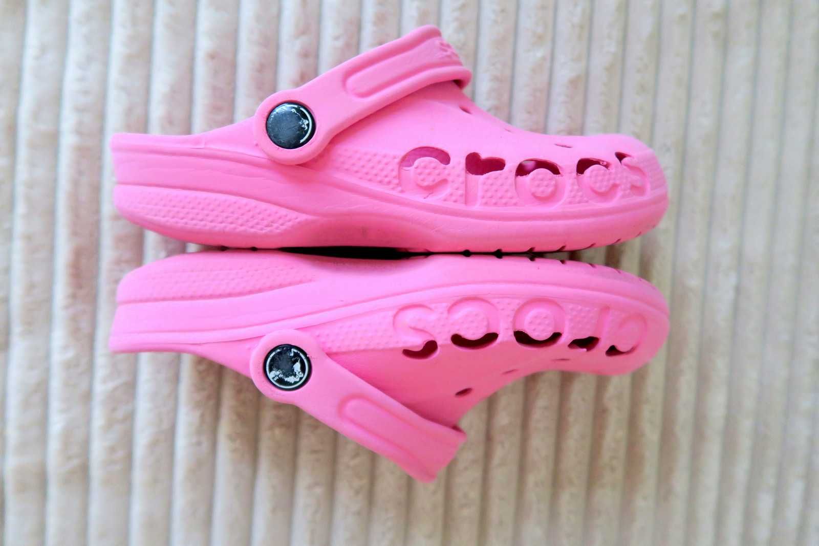 Crocs różowe 24 do wody basen plaża stopa do 21cm
