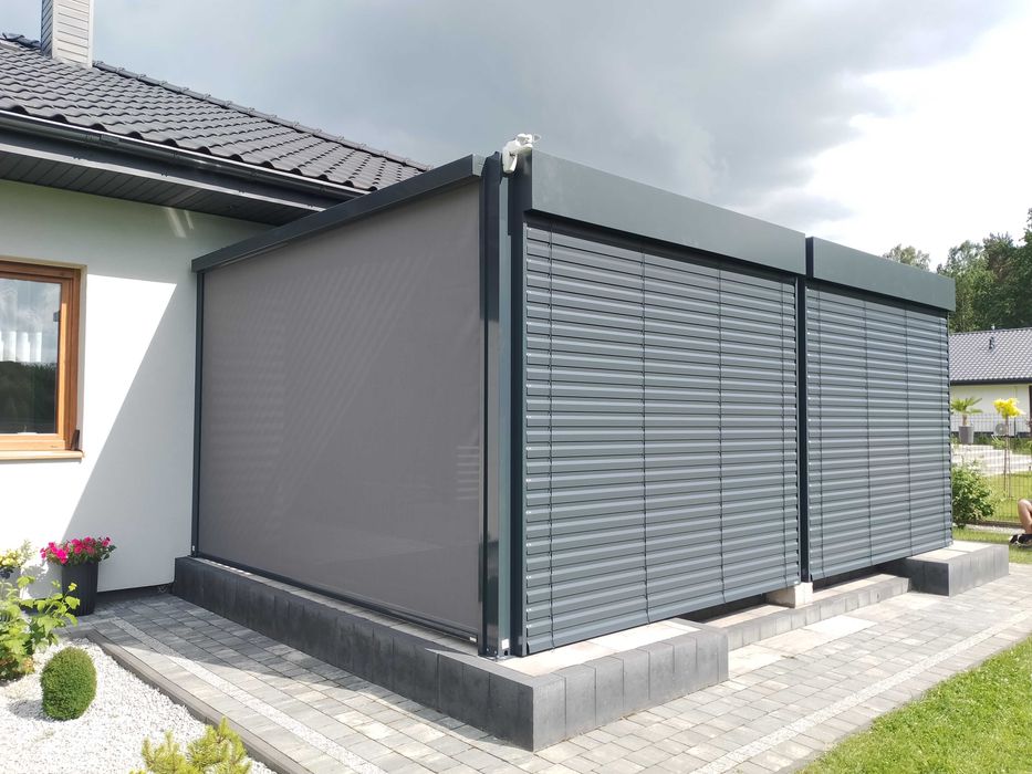 Pergola aluminiowa lamelowa bioklimatyczna altana ogrodowa 3x4 300x400