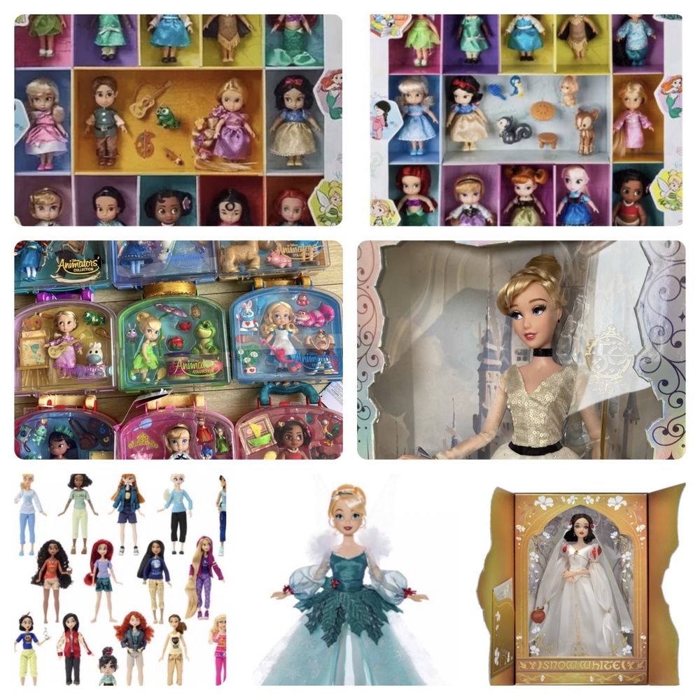 Дисней куклы, принцессы, мини аниматоры, пижамные принцессы