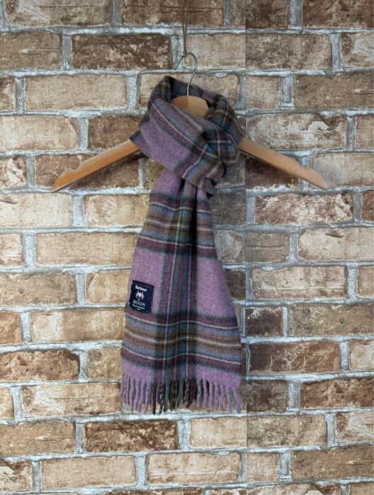 Шерстяной шарф Barbour made in UK в клетку (оригинал)