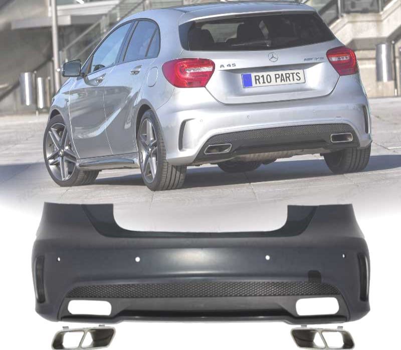 PARA-CHOQUES TRASEIRO PARA MERCEDES W176 LOOK AMG A45 12-15