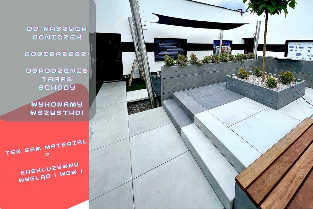 Donice z Betonu Architektonicznego Mocne Zbrojone Zaimpregnowane MEGA