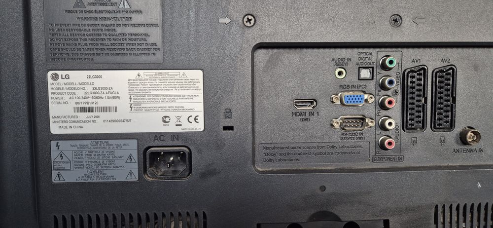 Monitor LG z TV z tunerem DVBT