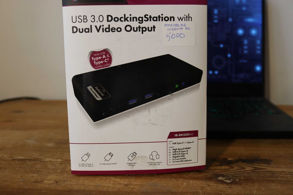 ICY BOX IB-DK2251AC USB-C - 2x HDMI, 4x USB 3.0, RJ-45 (5000)