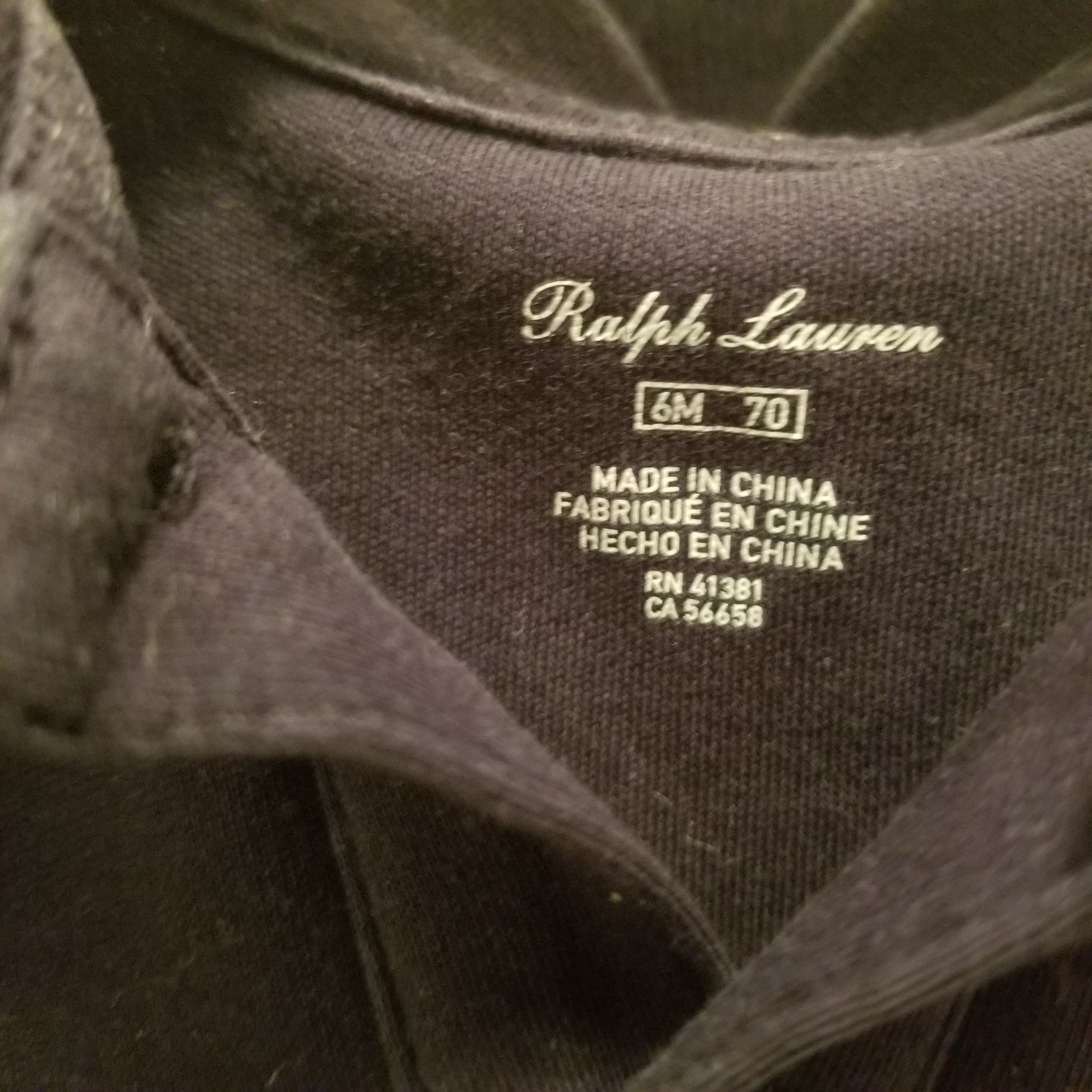 Pajacyk Polo Ralph Lauren rozmiar 70 cm