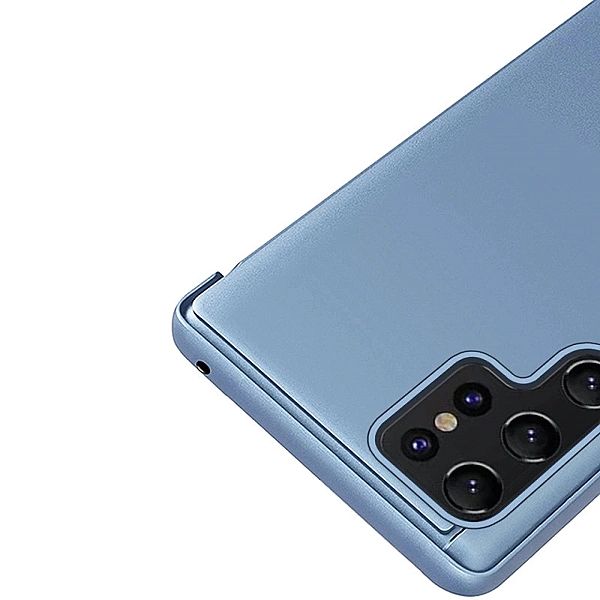 Etui Clear View Case do Samsung S24 Ultra z klapką - niebieskie