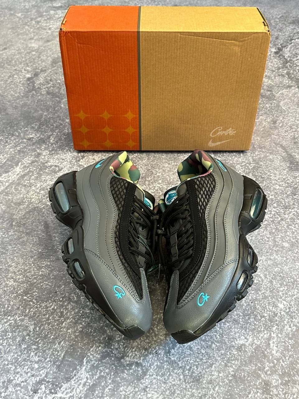 Nike Air Max 95 Corteiz синие сині кросівки кроссовки найк 43 44 42 41