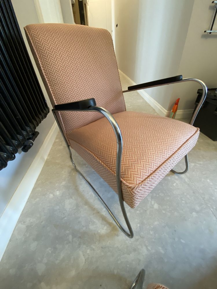 Fotel Zadziele, bauhaus, mid century, vintage design, Mucke Melder.