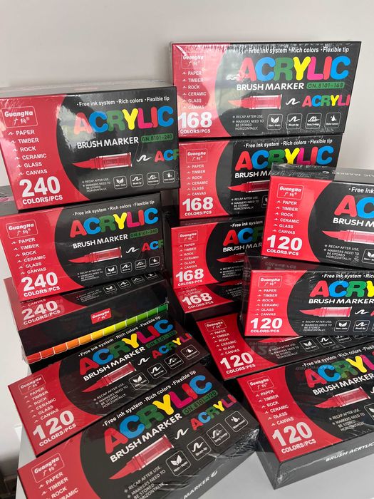 Акрилові маркери GuangNa 120 відправка в день замовлення Розмальовка
