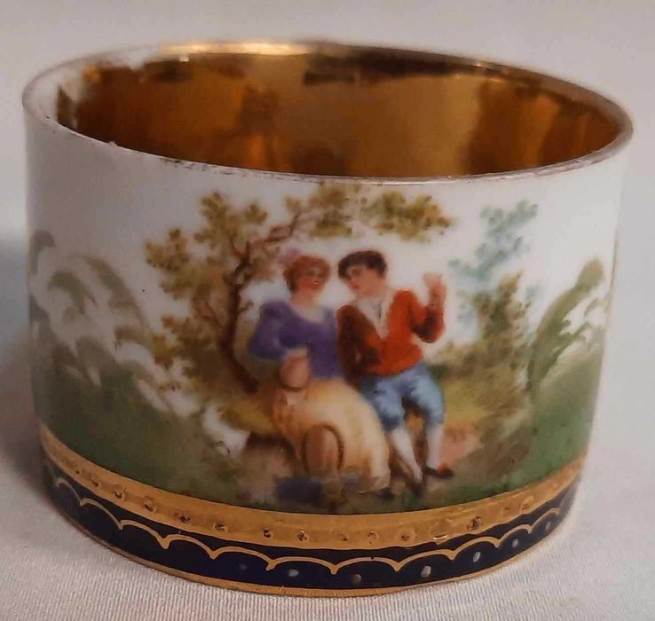 Wiedeń Filiżanka ze Scenkami Secesja