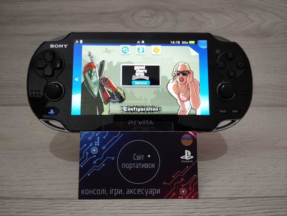 Sony PS VITA Black Wi-Fi + 3G - 64GB + 30 Ігор встановлено + Чохол