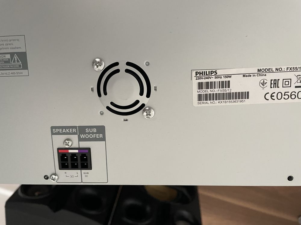 Wieża Mini Hi Fi System Phillips FX55 2.1 subwoofer bluetooth