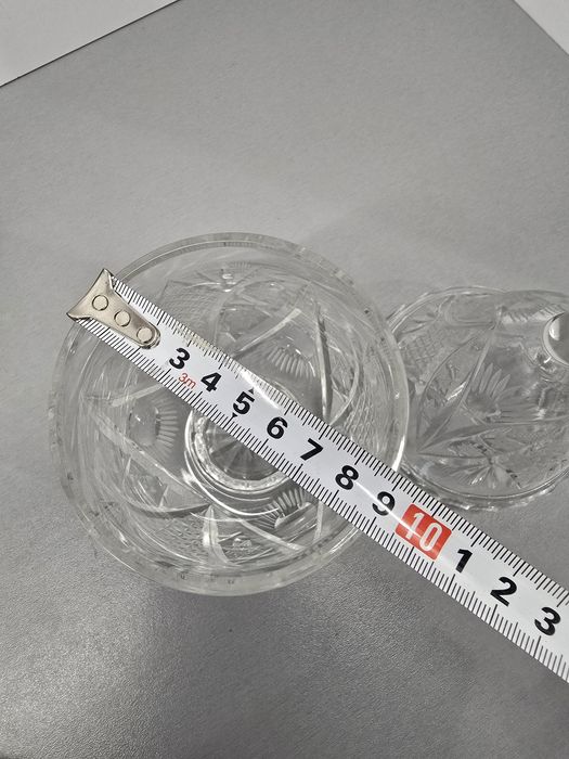 Bomboniera GRUSZKA kryształ  z okresu PRL-U