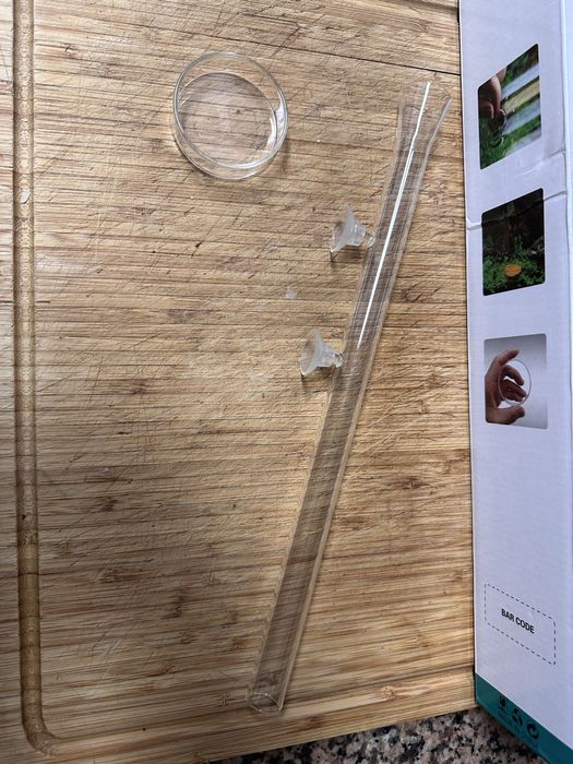 Tubo alimentardor aquario em vidro