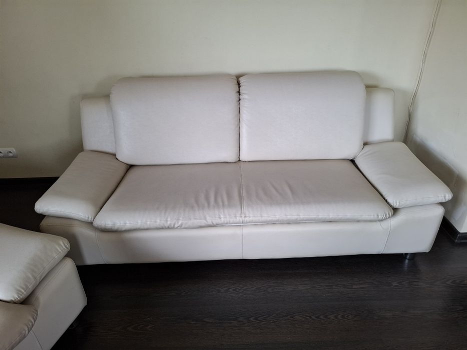 Sofa + 2 fotele skórzane