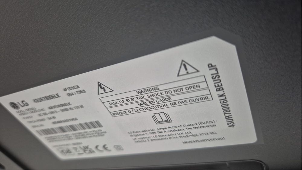 Tv LG como nova 43 polegadas