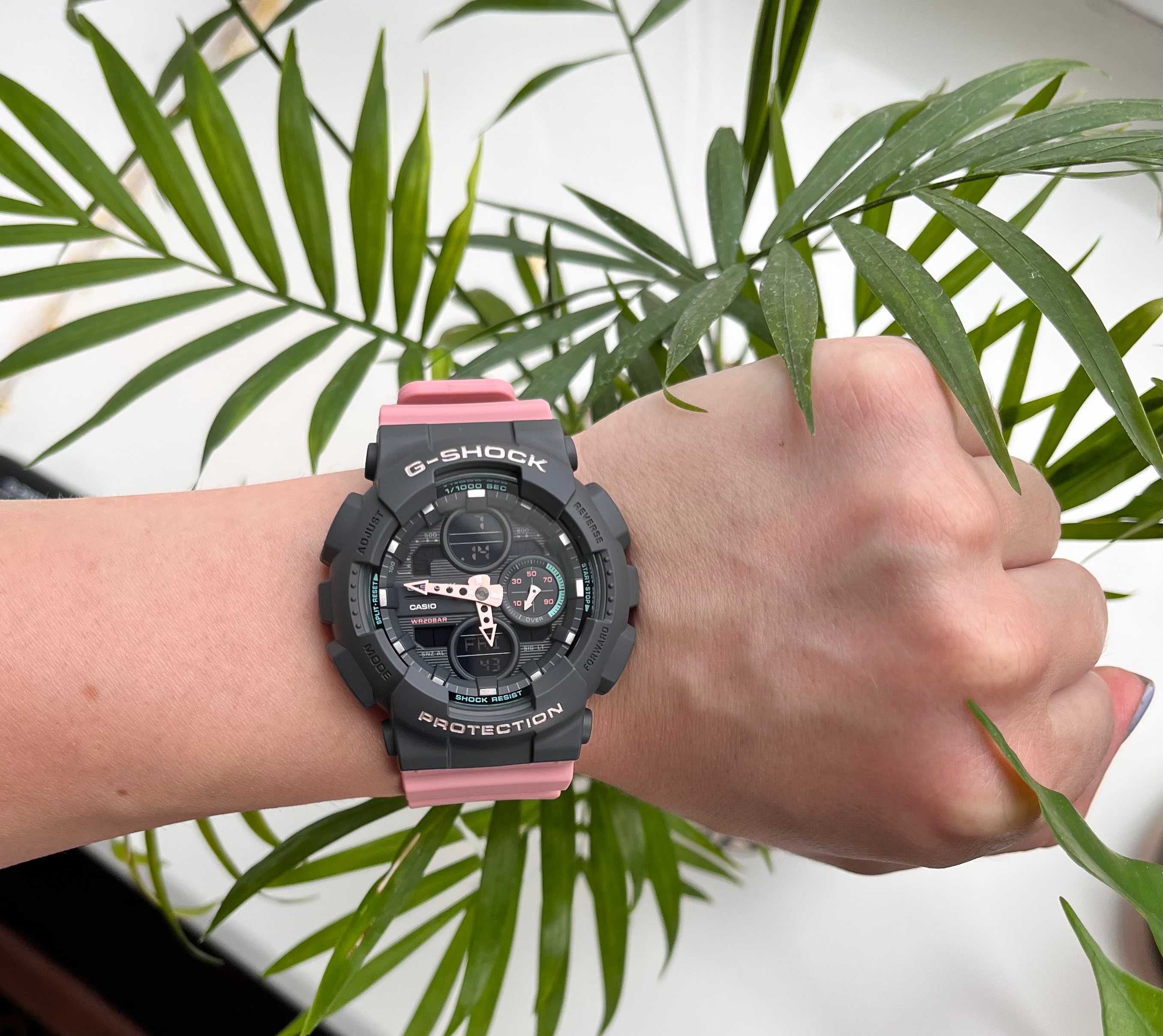 годинник Casio GMA-S140-4A g-shock часы женские джи шок Ø46мм