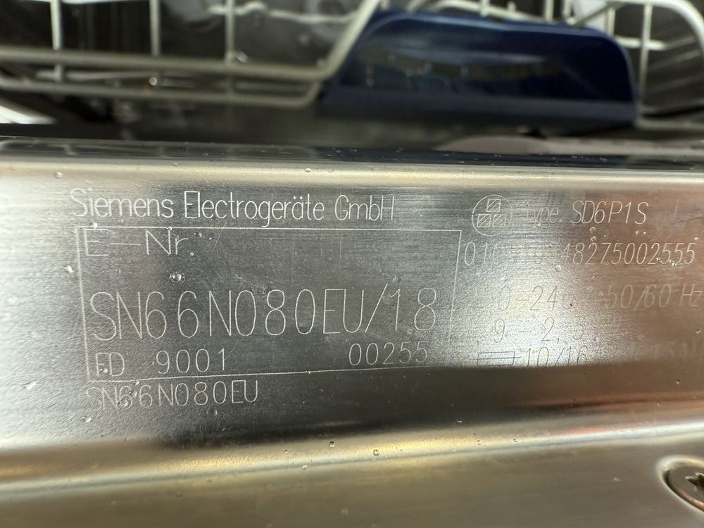 Zmywarka do naczyń do zabudowy Siemens oddam - do wymiany pompa