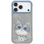 Etui Nimmy Big Eyed Pet 2.0 Cat do iPhone 17 Pro Max - szare