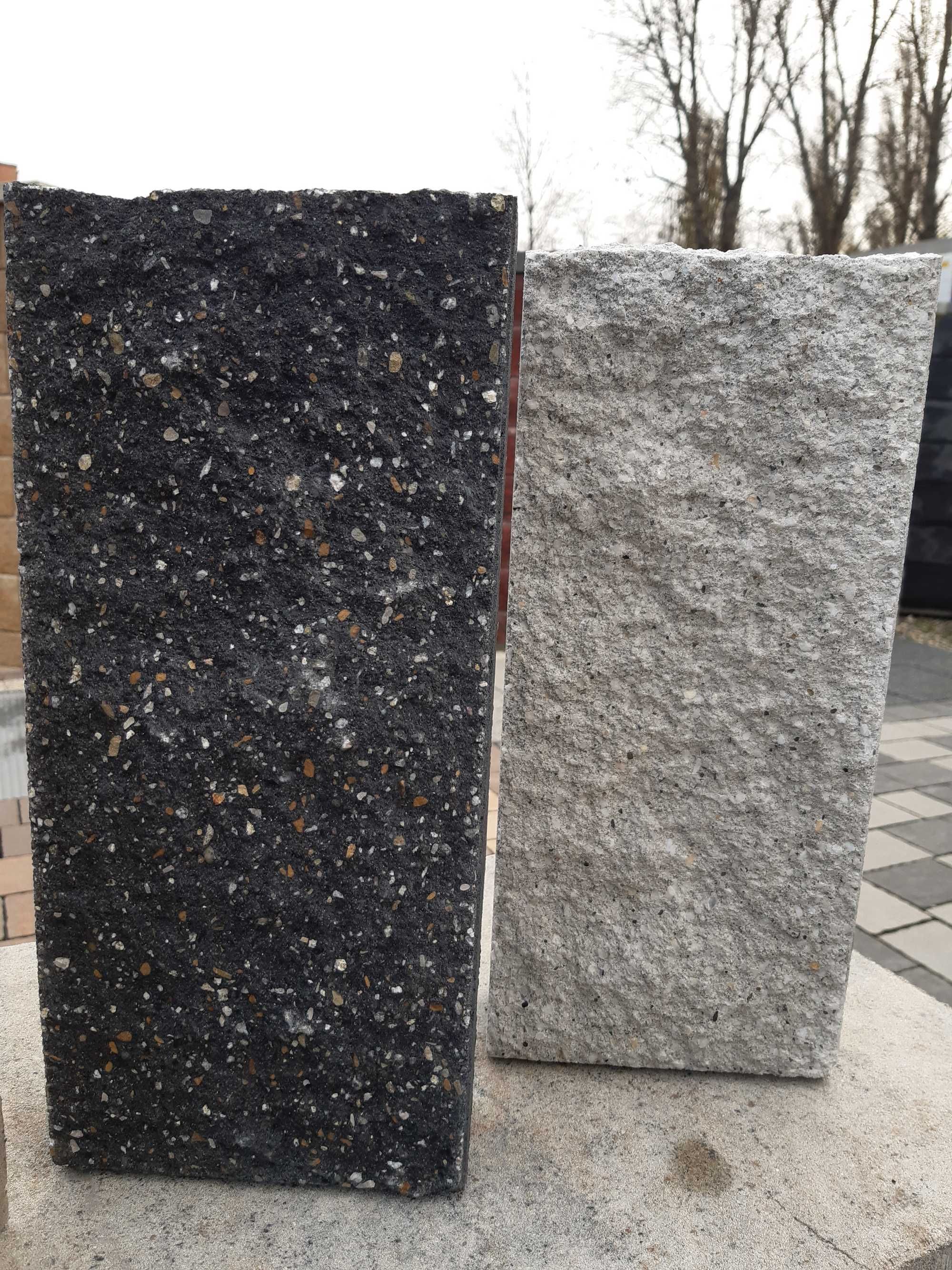 Palisada betonowa łupana obrzeże kostka brukowa 34x15 cm