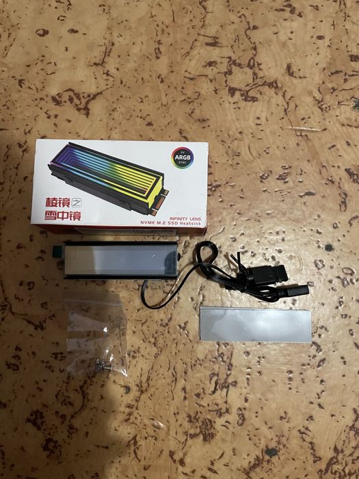 Радиатор ARGB для SSD M2 новый!