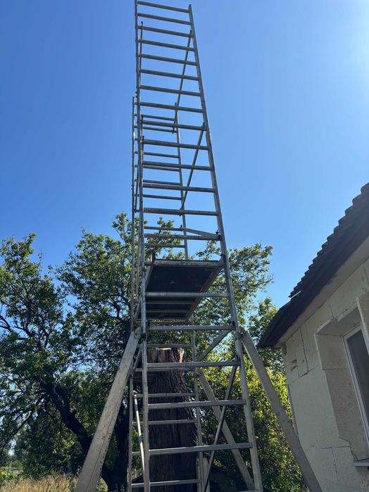 Тура-вышка аллюминиевая на колесах Hailo, производство Германия