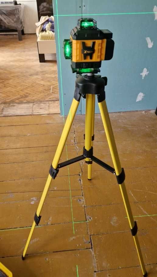 POZIOMICA LASEROWA laser krzyżowy samopoziomująca + statyw