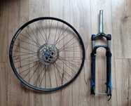 Widelec RockShox 30 + koło z tarczą 29"