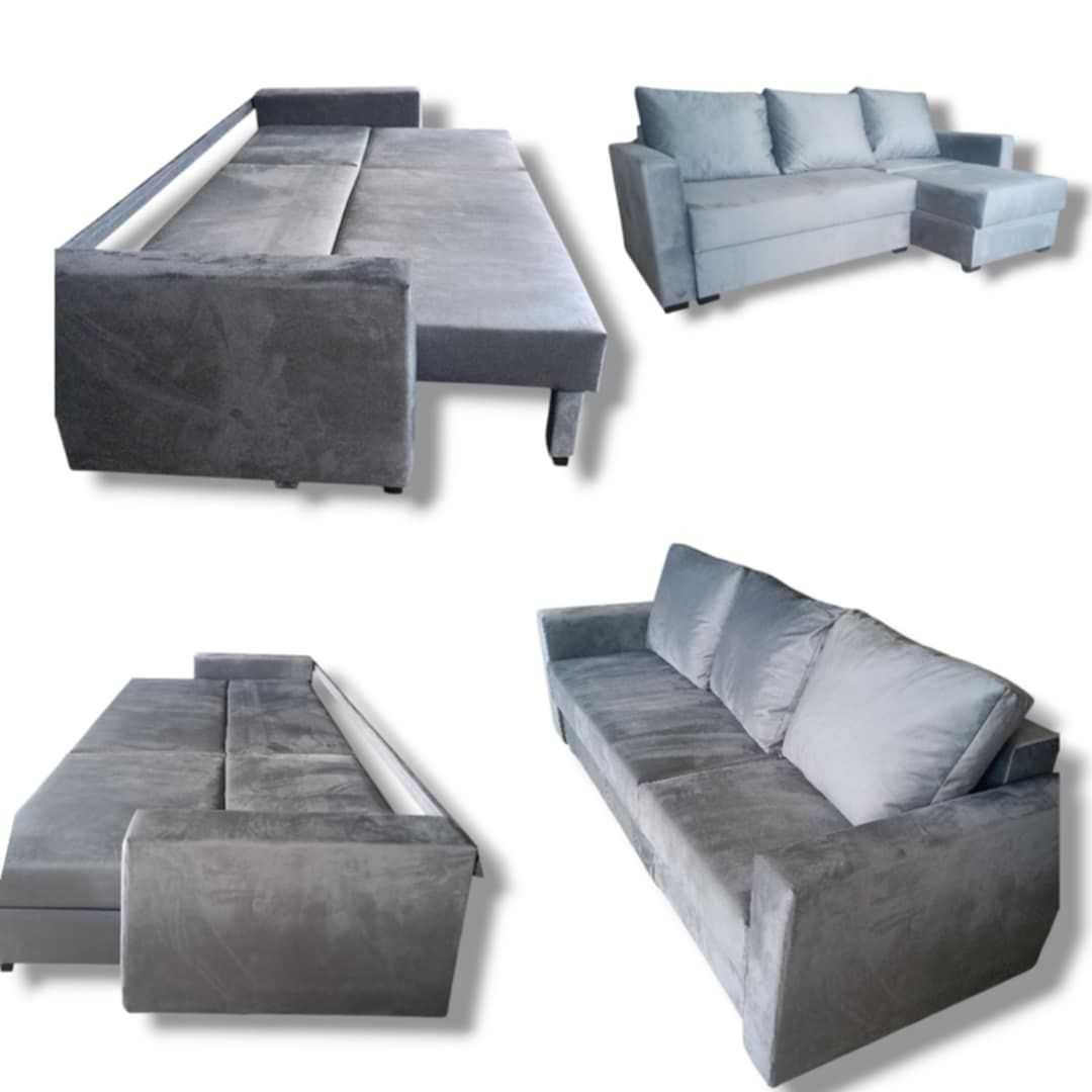 Sofa Kanapa Narożnik REWELACJA Sydney do spania z pojemnikami