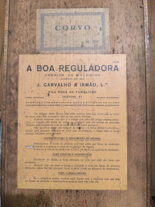 Relógio de parede "A Boa Reguladora"