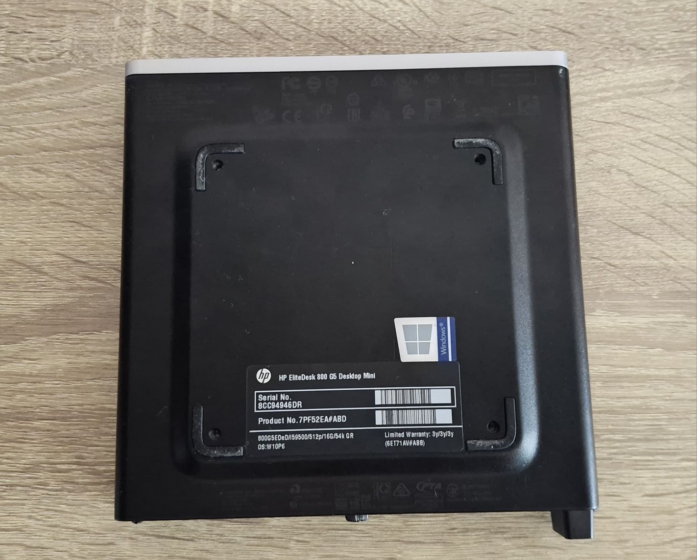 Комп'ютер HP EliteDesk 800 G5 MiniPC (i5-9500/16/512SSD)