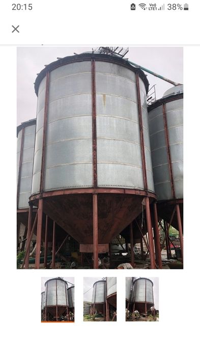 Silos zbozowy szg210, petkus,bin lejowy