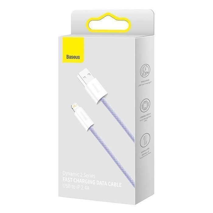 Kabel Usb Do Lightning Baseus Dynamic 2, 2.4A, 2M (Fioletowy)
