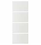 IKEA TJORHOM 4 panele do szafy, biały,75x201 cm
