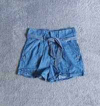 Krótkie spodenki jeansowe Reserved, r. W34, szorty, dziewczęce.