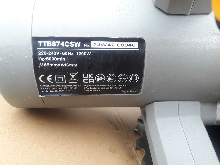 Pilarka tarczowa TITAN TTB874CSW 1200W 165MM