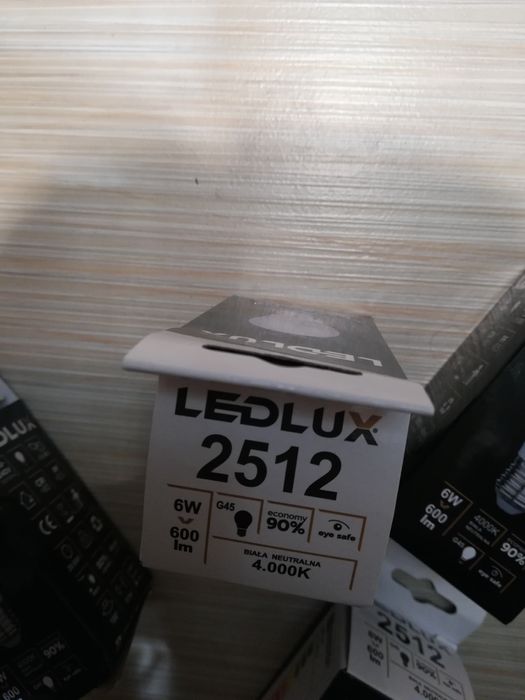 Nowe Żarówki Ledlux Premium Quality G45. 4sztuki