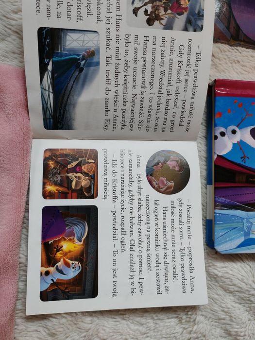 Kraina lodu zegarek, poszewka, rękawki do pływania, puzzle, książki