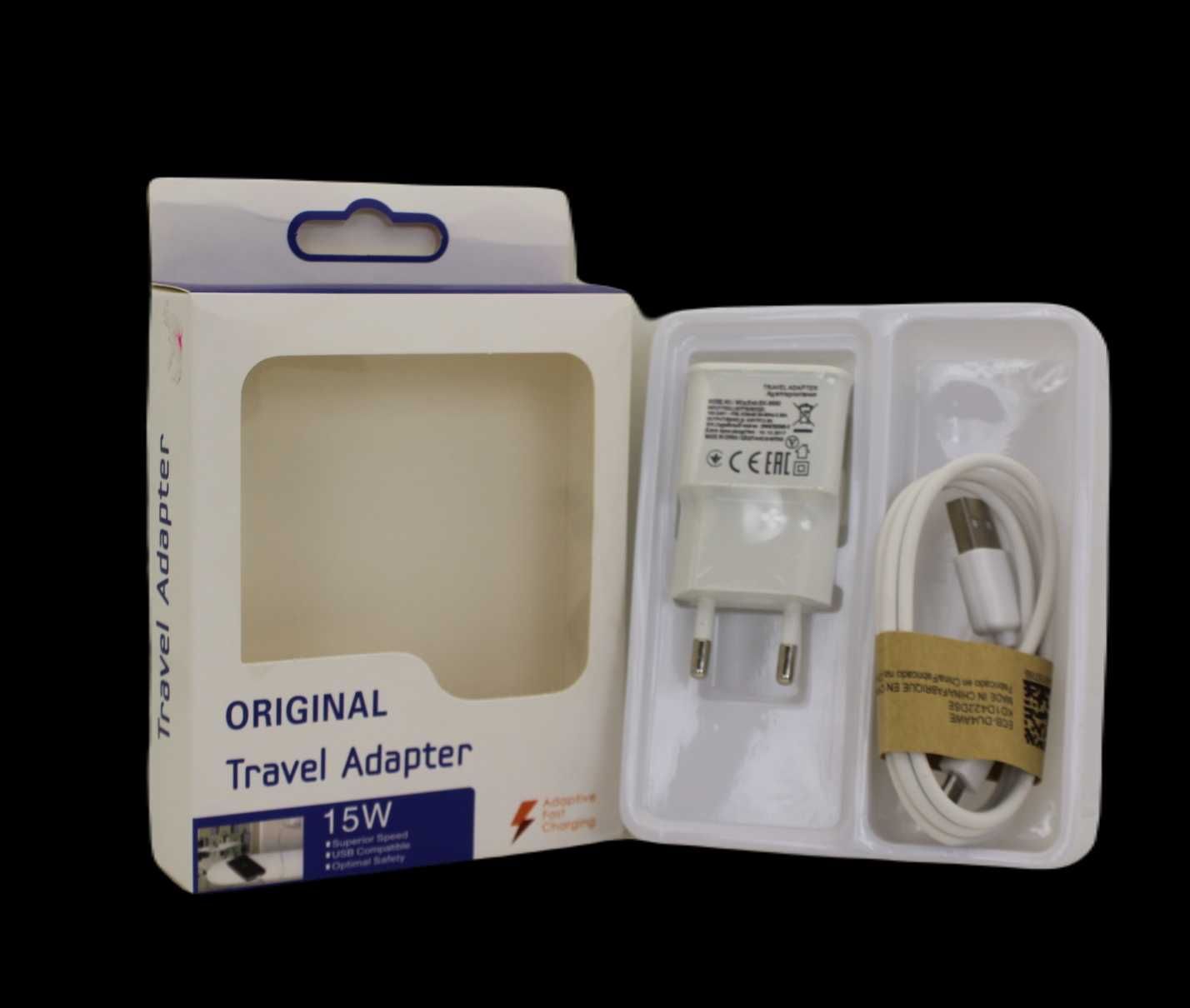 ŁADOWARKA travel adapter + kabel micro usb zestaw czarny albo biały w