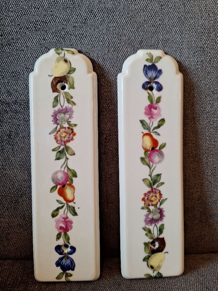 Porcelanowe Kwiatowe zawieszki na drzwi Francja
