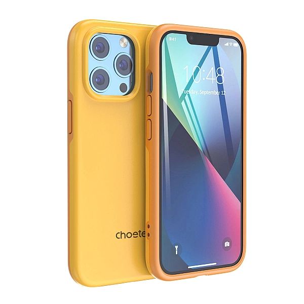 Choetech MFM Anti-drop etui pokrowiec iPhone 13 Pro Max pomarańczowy (
