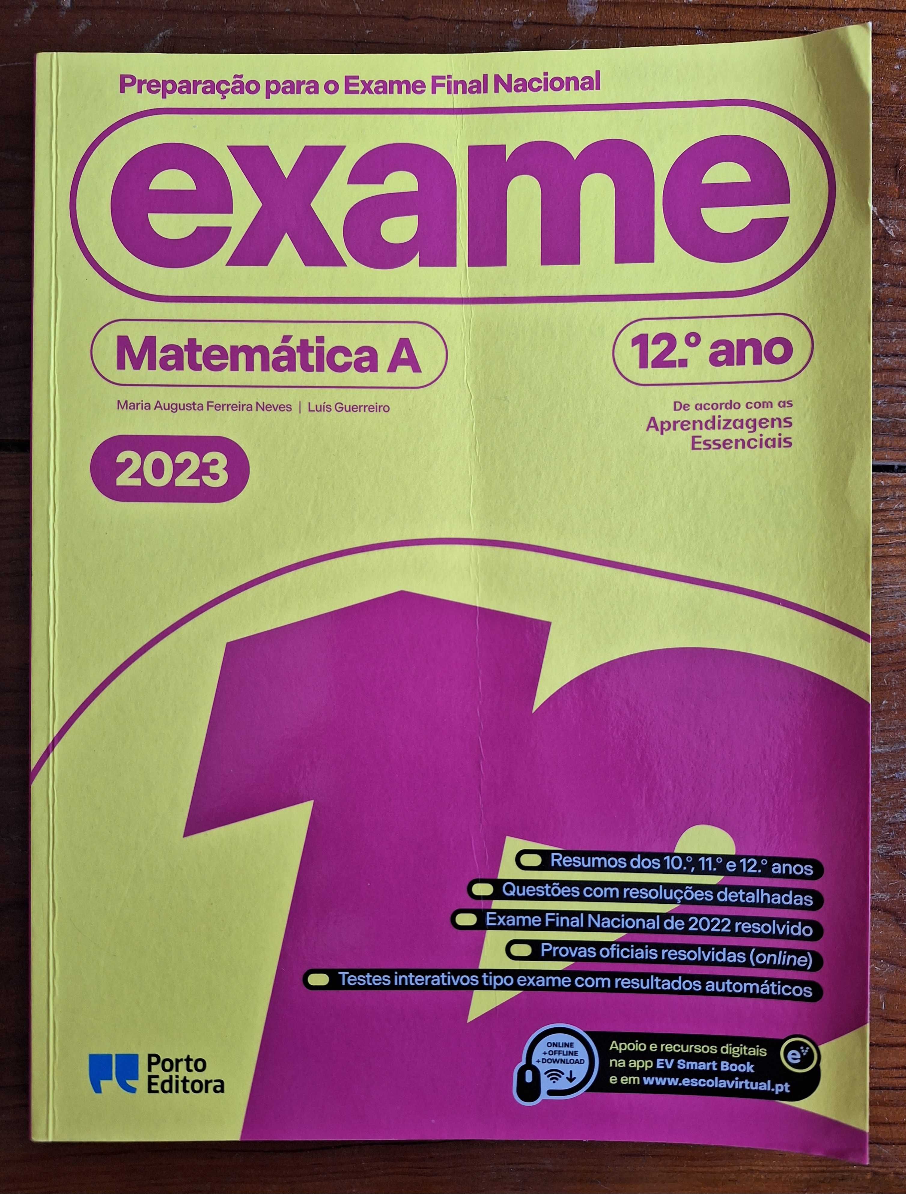 Livros Matemática A - Preparação exames