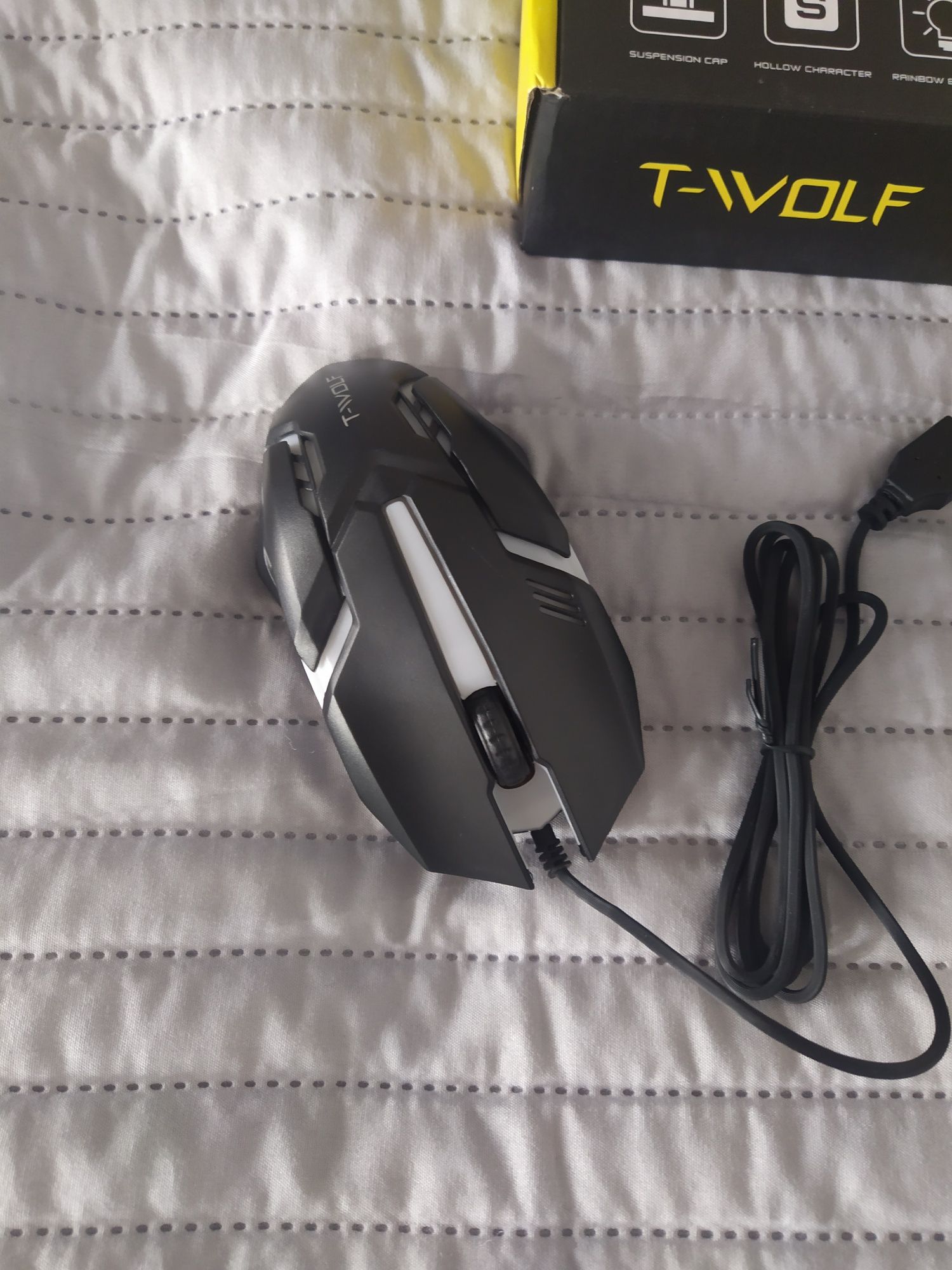 Klawiatura gamingowa+ mysz podświetlana T-Wolf TF 200