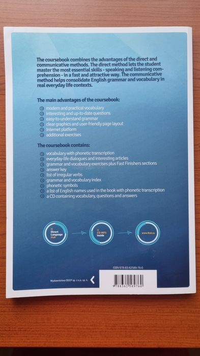 English 1 Direct Language Lab DEEP książka do angielskiego jak nowa!