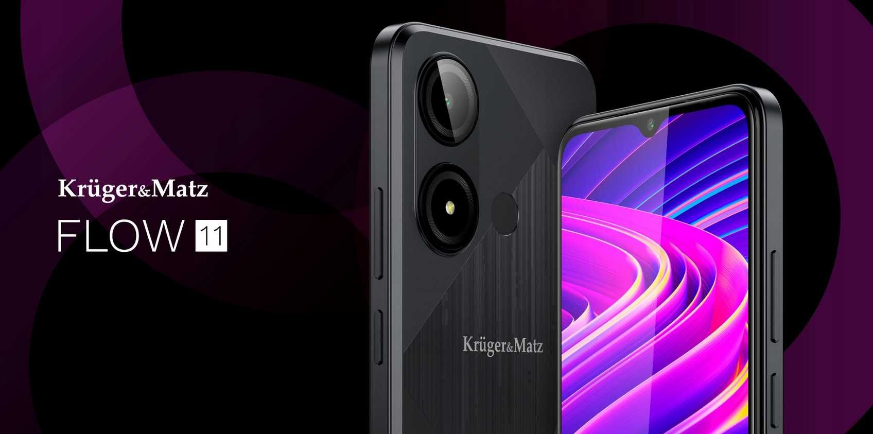 Kruger Matz FLOW 11 6,56" 4/64GB Dual SIM 4000mAh LTE czarny