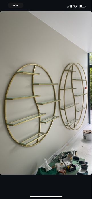 Полиці навісні круглі, лофт полиці круглі, полиця-круг