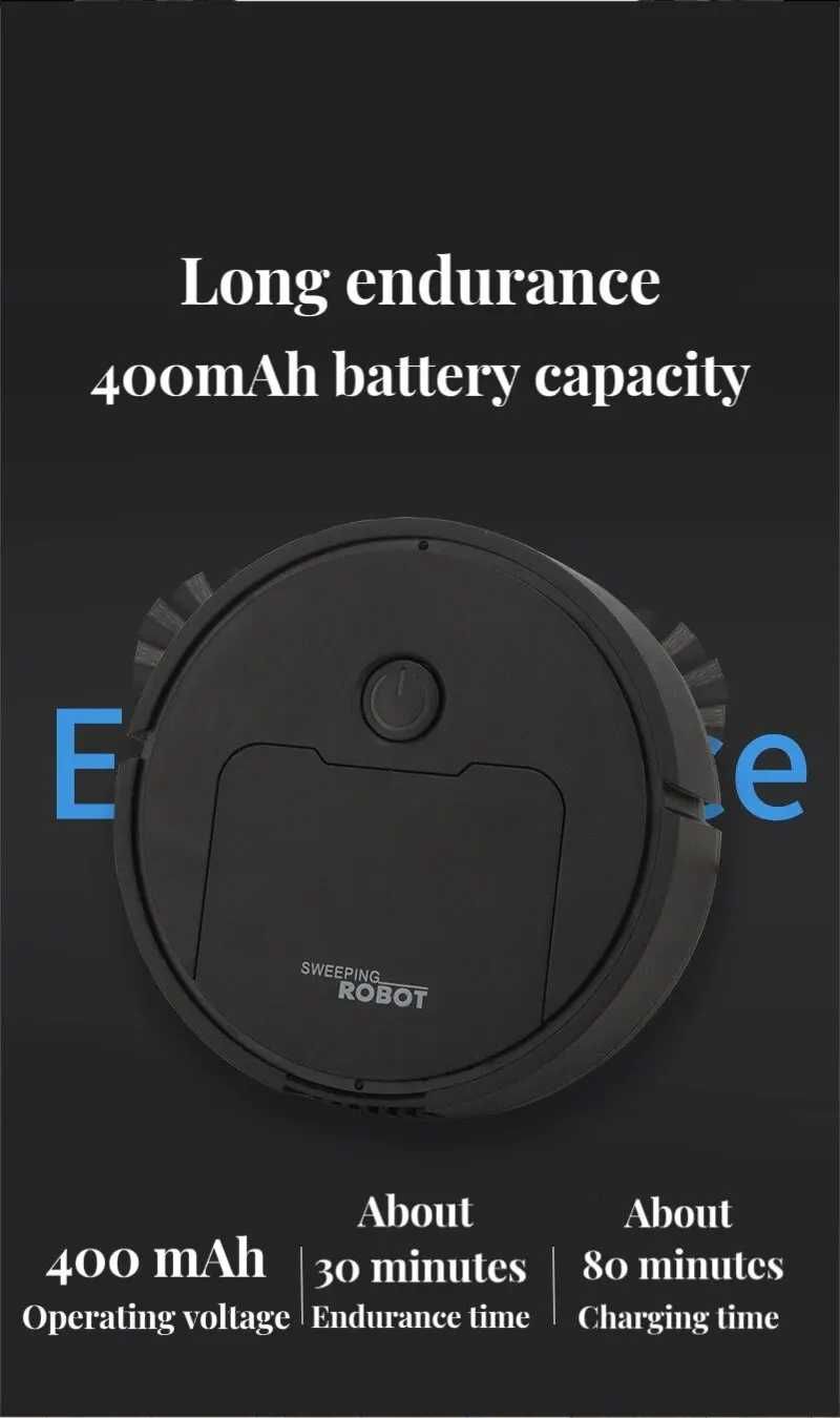 Mini Robô varredor automático, vácuo doméstico