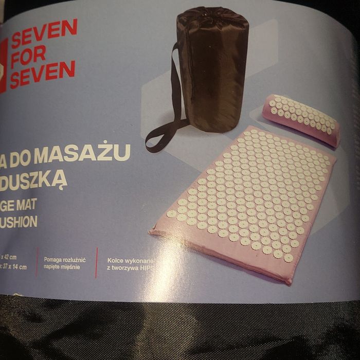 1zł Wysyłka Mata z kolcami do masażu+Poduszka Zestaw NOWY