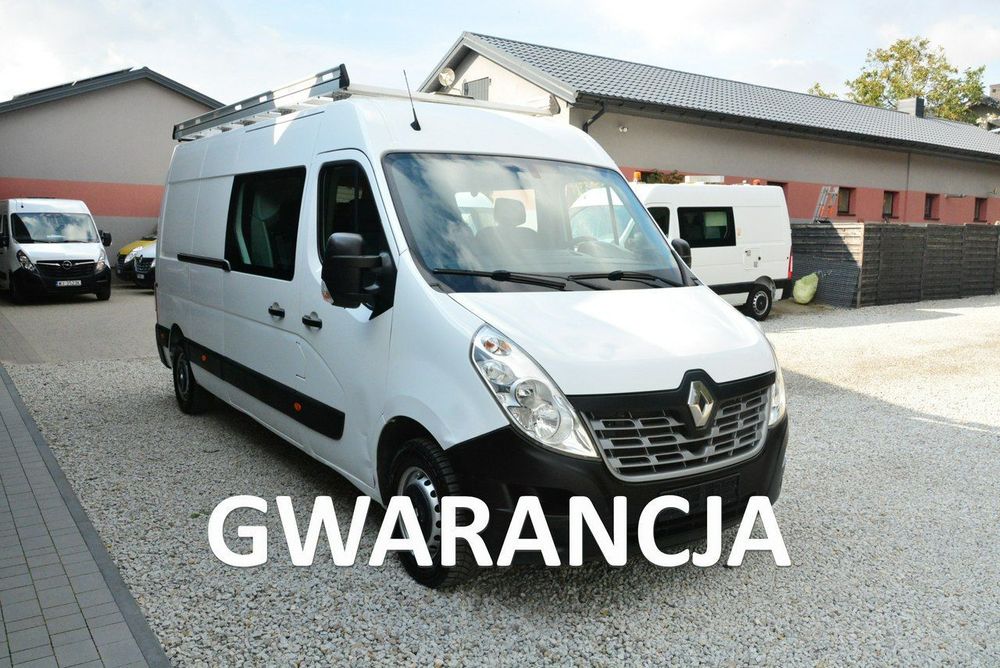 Renault Master  7 osobowy brygadówka max doka pełna opcja bagażnik regały 145KM