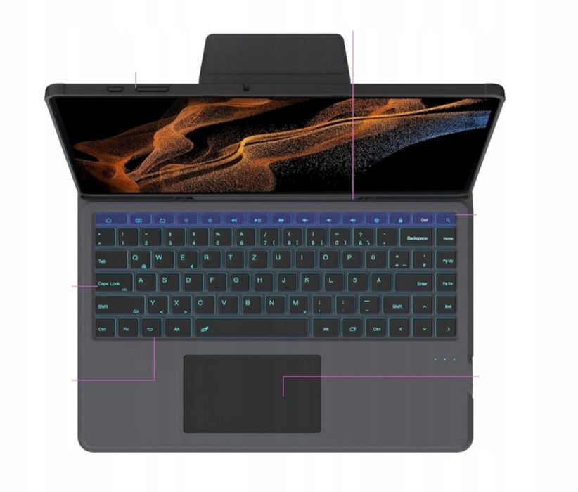 Etui z klawiaturą Galaxy Tab S8 Ultra 14,6 cala